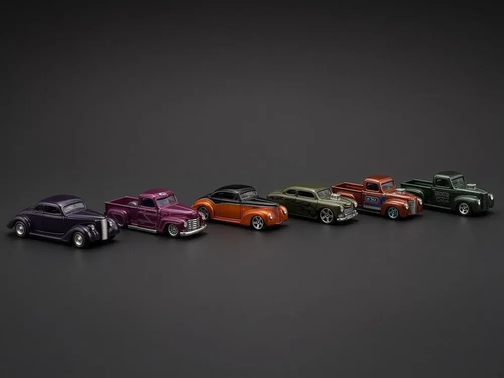 Hot Wheels Custom Hot Rods Lot of 6 1:64